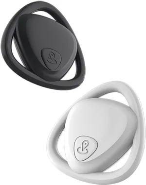 Bluetooth Key Finder Anti-Lost&GPS Tracker Tags for Keys, Phones, Lugguges, Wallet, Pets, Bikes Works with Find My(iOS) Remote Control Finder IP6/7 Waterproof Item Locator (Black & White)