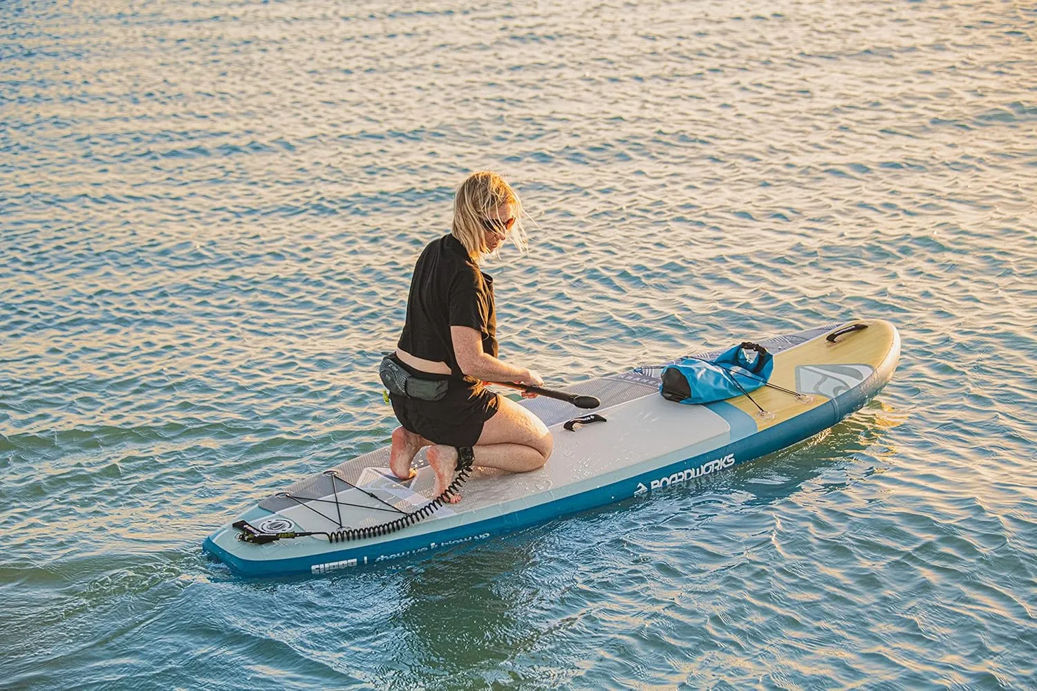 Boardworks SHUBU SUP - All Water Inflatable Stand-Up Paddle Board - SUP Includes Complete Kit with Paddle, Backpack Carry Bag, Leash, Dry Bag and Pump