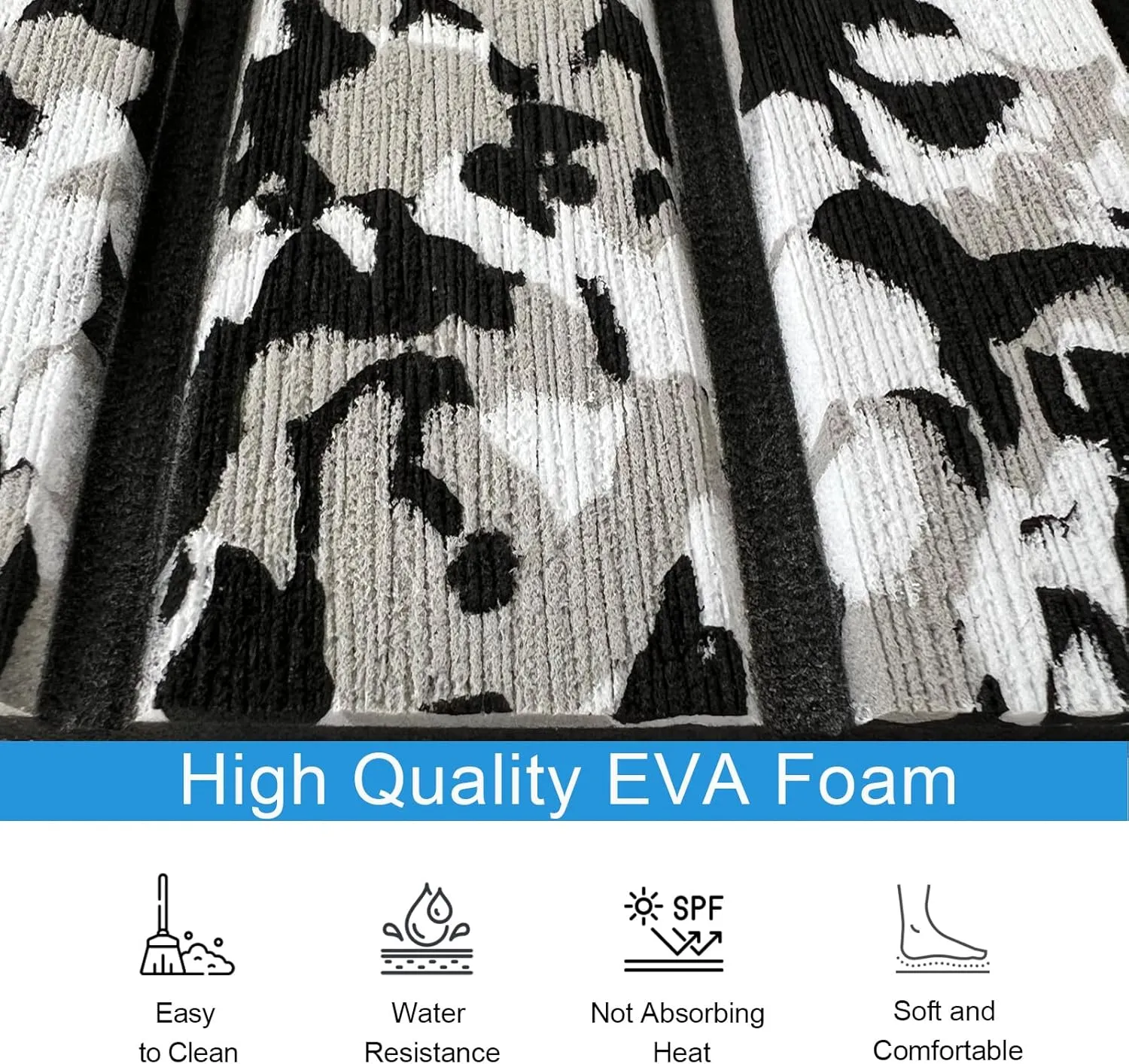Boat Flooring Mat EVA Foam Boat Decking Marine Carpet Faux Teak Sea Decking Sheet Non-Slip Self-Adhesive Flooring Material for Boats Pontoon Yacht Surfboard Swim Platform RV Floor 94" x 35"