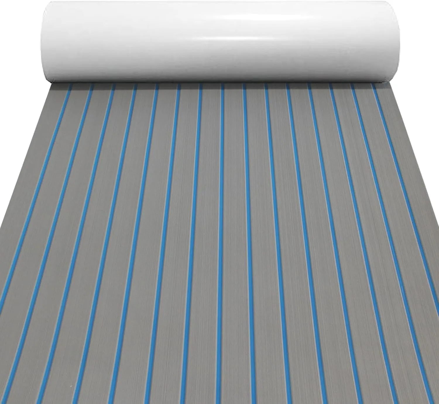 Boat Flooring Mat EVA Foam Boat Decking Marine Carpet Faux Teak Sea Decking Sheet Non-Slip Self-Adhesive Flooring Material for Boats Pontoon Yacht Surfboard Swim Platform RV Floor 94" x 35"
