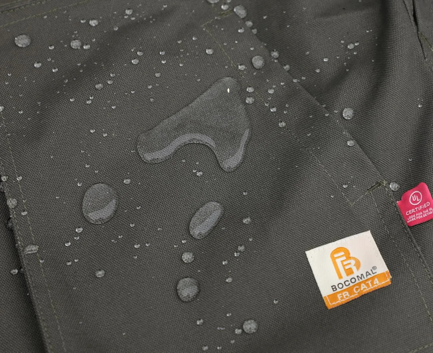 BOCOMAL FR Jackets Insulated Coat CAT4 Fire Resistant Duck Canvas Winter Outwear Light Water Repellent and Oil Resistant