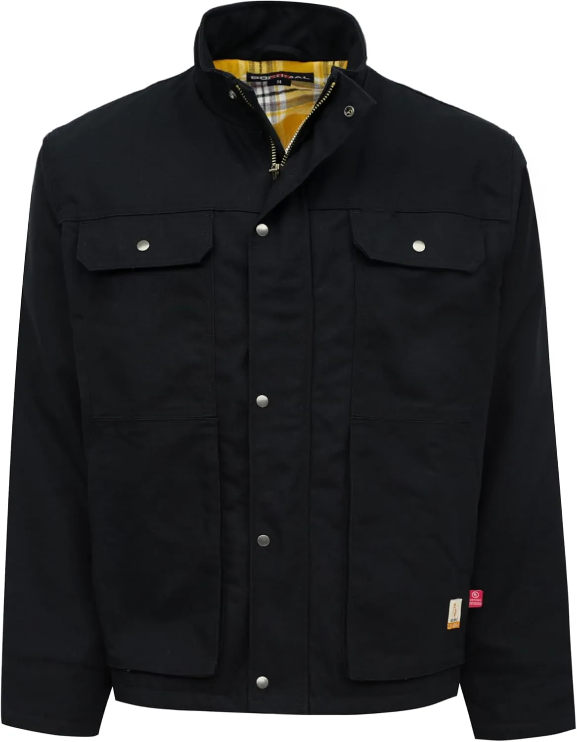 BOCOMAL FR Jackets Insulated Coat CAT4 Fire Resistant Duck Canvas Winter Outwear Light Water Repellent and Oil Resistant