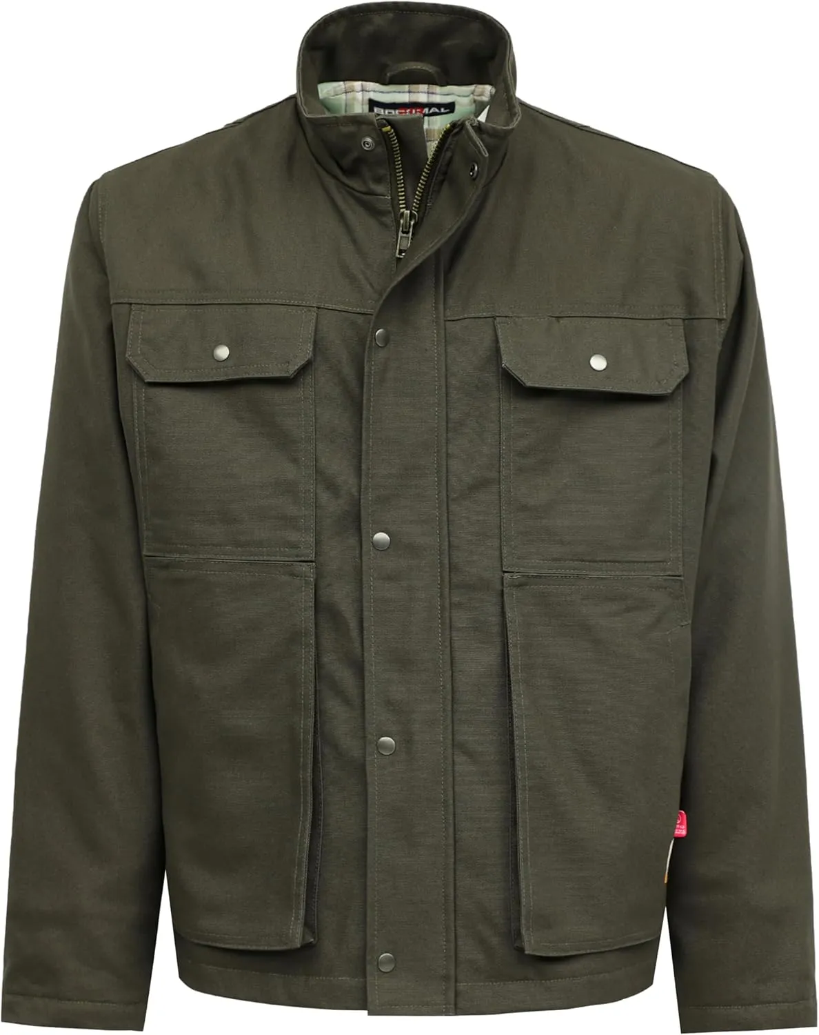 BOCOMAL FR Jackets Insulated Coat CAT4 Fire Resistant Duck Canvas Winter Outwear Light Water Repellent and Oil Resistant