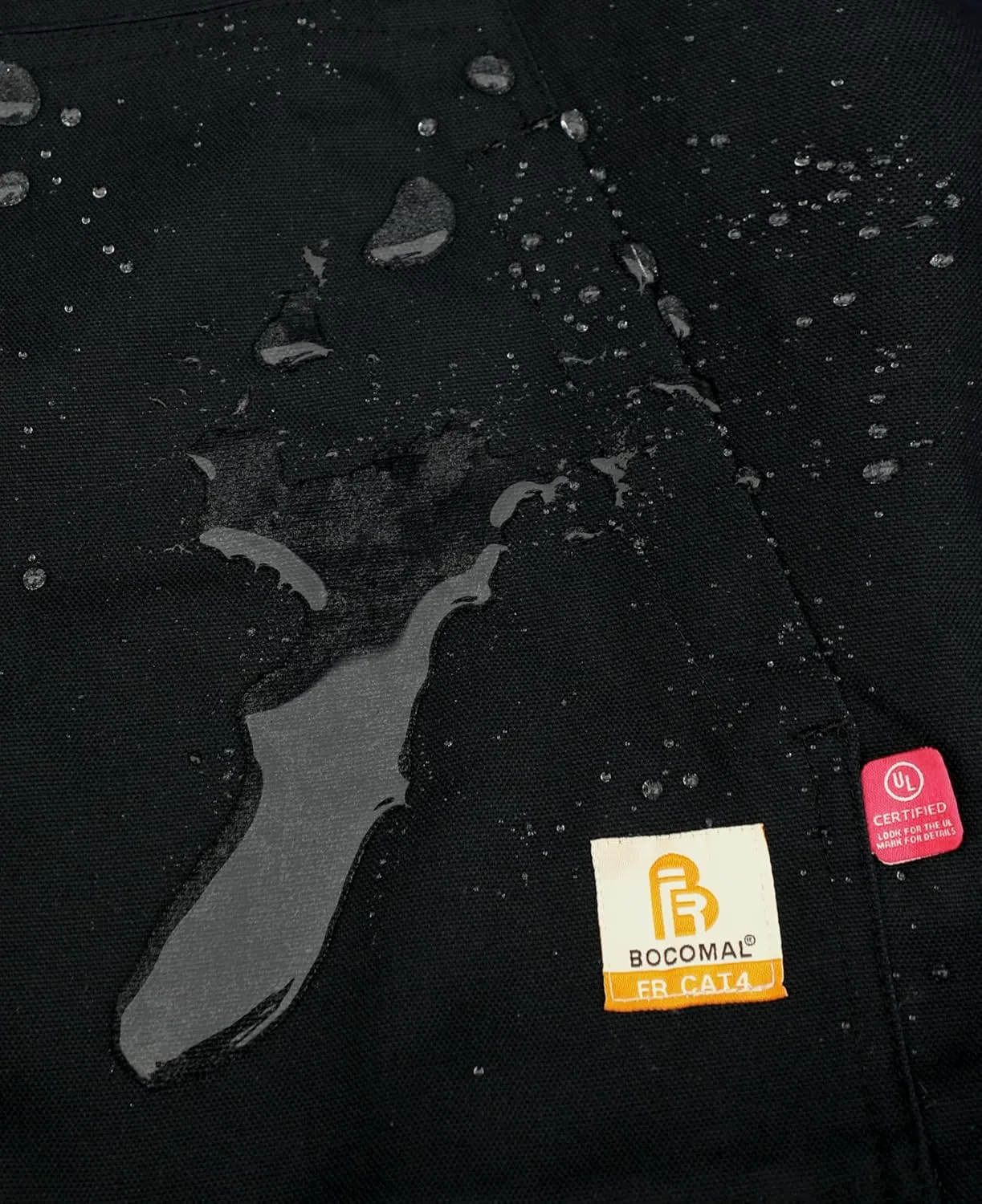 BOCOMAL FR Jackets Insulated Coat CAT4 Fire Resistant Duck Canvas Winter Outwear Light Water Repellent and Oil Resistant
