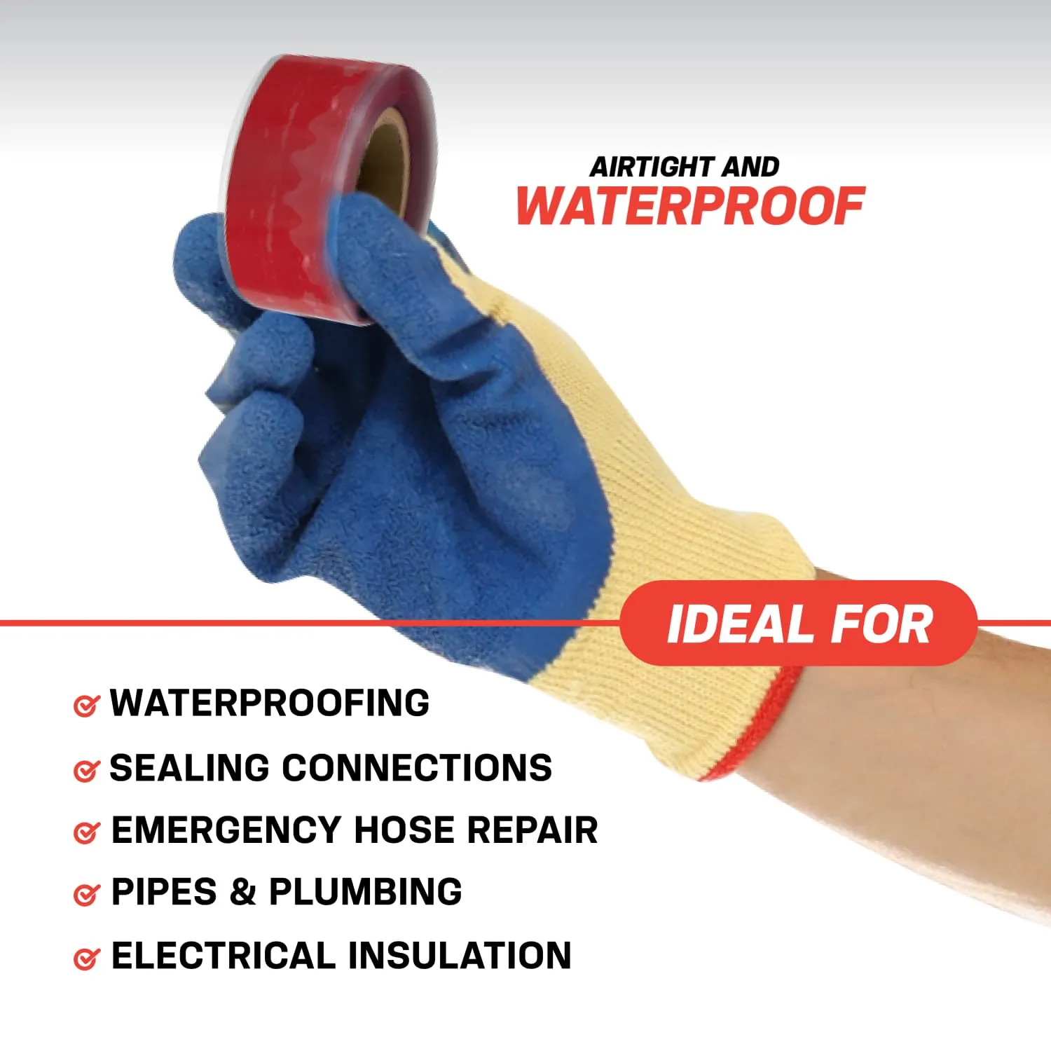 Bond It Rescue Tape, Self-Fusing Silicone for Emergency Plumbing, Pipe & Hose Repair, Electrical Insulation, Waterproof, 950PSI, Made in USA, 1" x 12', Green
