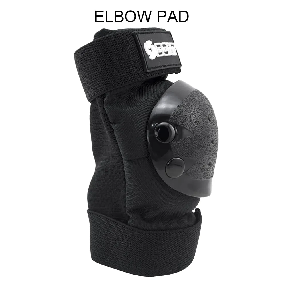 Bont Skates Kids Protective Pad Set with Knee, Elbow and Wrist Guards for Inline, Roller Skate (Black, S)
