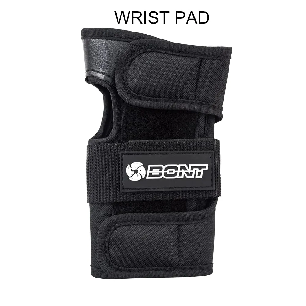 Bont Skates Kids Protective Pad Set with Knee, Elbow and Wrist Guards for Inline, Roller Skate (Black, S)