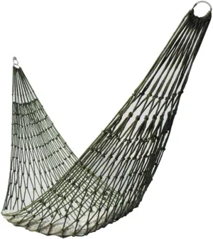 BORDSTRACT Hammock Mesh, Large Outdoor Single Person Nylon Net Sleeping Hammock with Rope, Breathable Portable for Camping, Hiking, Backyard, Patio