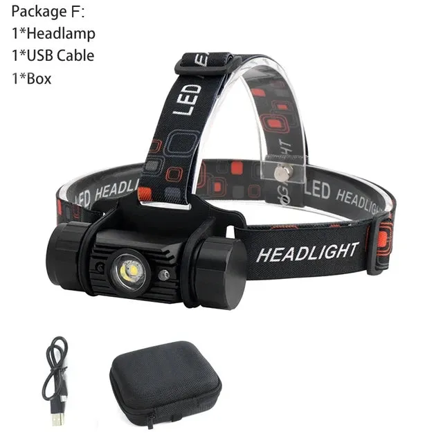 BORUiT RJ-020 LED Induction Headlamp 1000LM Motion Sensor Headlight 18650 Rechargeable Head Torch Camping Hunting Flashlight