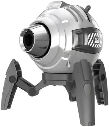 Bot Torch Lighter – Refillable Butane Jet Flame, Windproof Pocket Size Igniter with Adjustable Flame Control for Cigar, BBQ, Camping, Outdoor Use, Metal Body, Safety Lock, Silver