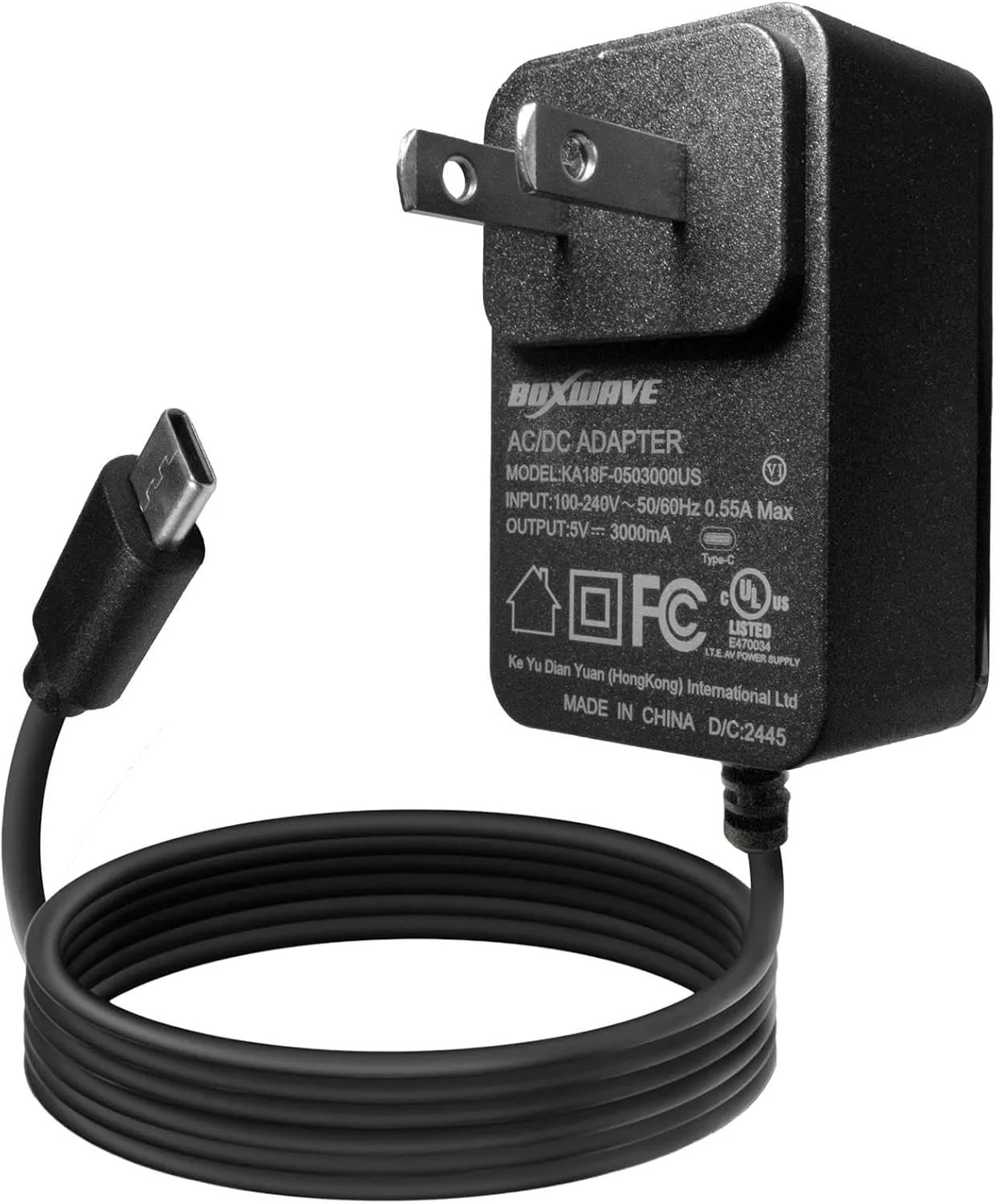 BoxWave Charger Compatible with Tronsmart T2 Mini Portable Outdoor Speaker - Wall Charger Direct (15W), Rapid Charge Your Device with Built-in 6ft Cable