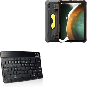 BoxWave Keyboard Compatible with Blackview Active 10 Pro - SlimKeys Bluetooth Keyboard, Portable Thin with Chiclet-Style Keys - Jet Black