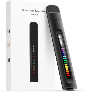 Breathing Exercise Device, Portable Breathing Training Device for Better Breathe, Guided Smart Breathing Exercise Assistant for Athletes andSports Enthusiasts