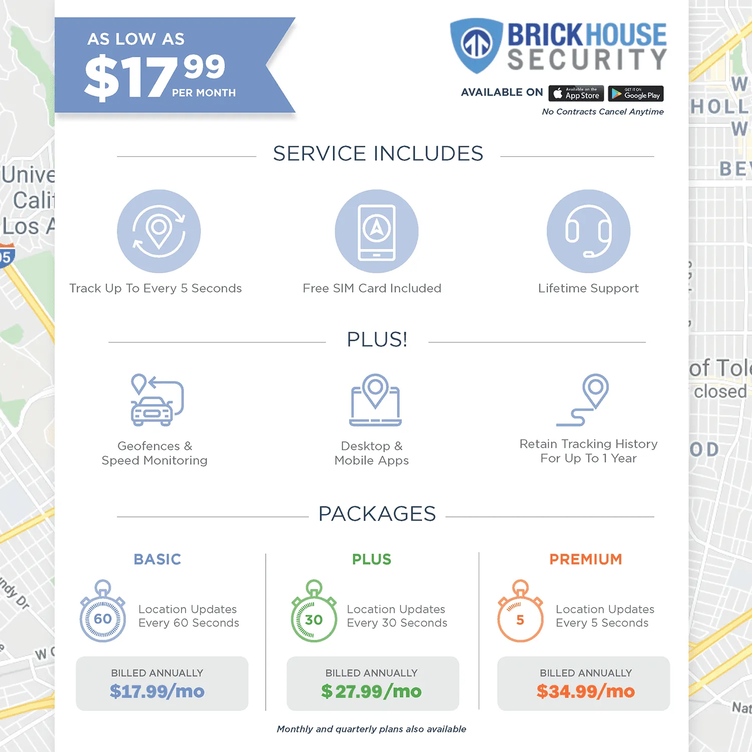BrickHouse Security Spark Nano 7 GPS Tracker with Magnetic Case for Vehicles - Subscription Required