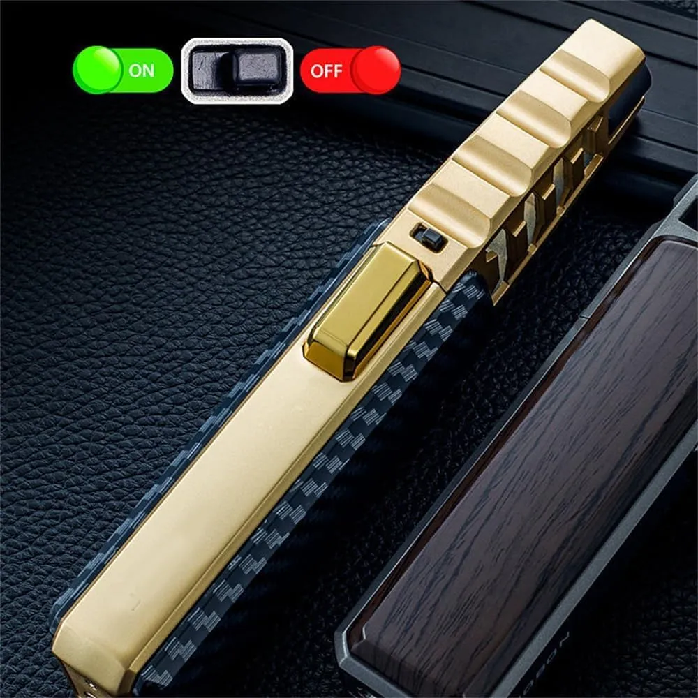 Bright Fire Lighter, Windproof Straight Torch Flame Lighter,Brite Fire Lighter,Wind Resistant Lighter Torch, Torch Lighters Butane Refillable,Torch Lighter Waterproof
