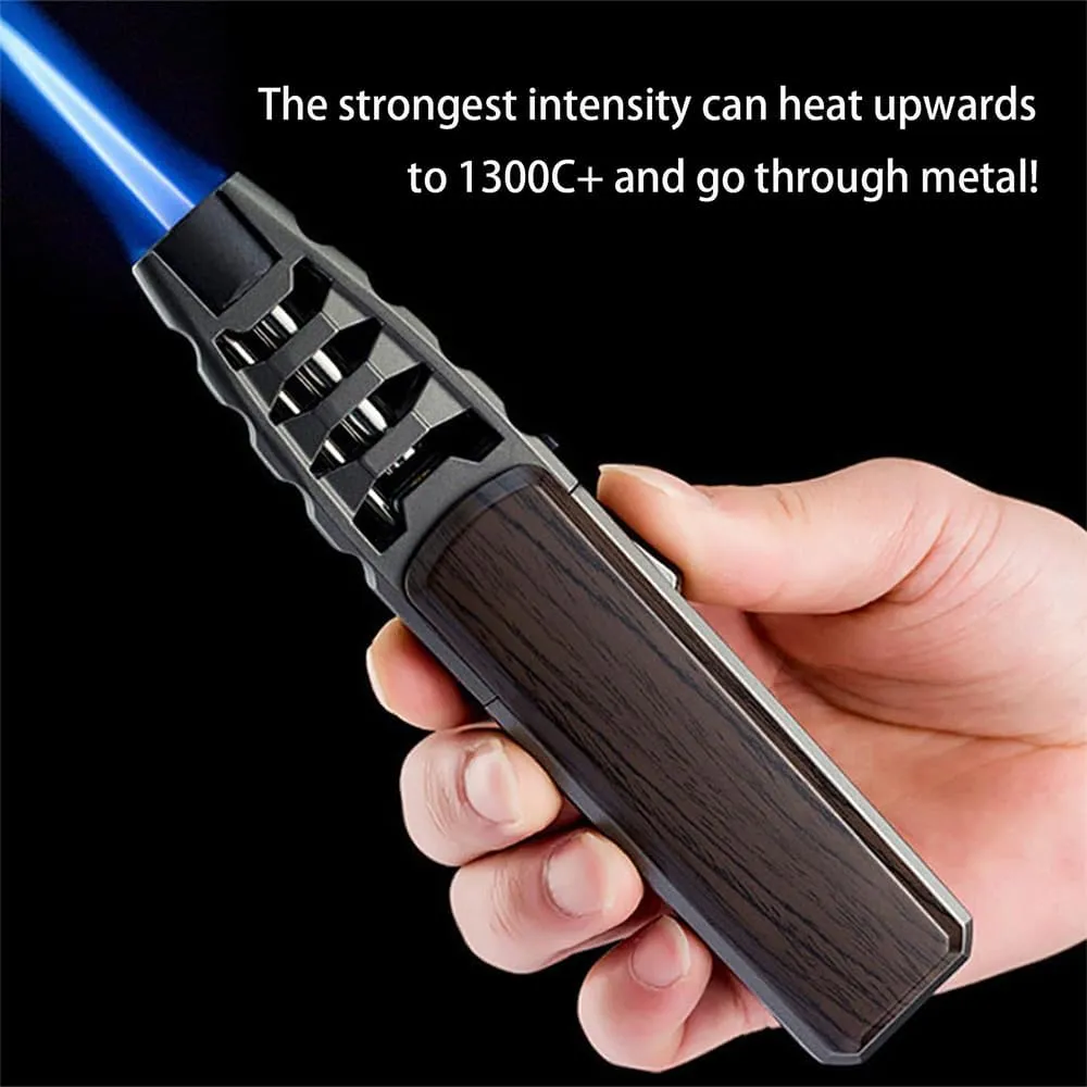 Bright Fire Lighter, Windproof Straight Torch Flame Lighter,Brite Fire Lighter,Wind Resistant Lighter Torch, Torch Lighters Butane Refillable,Torch Lighter Waterproof