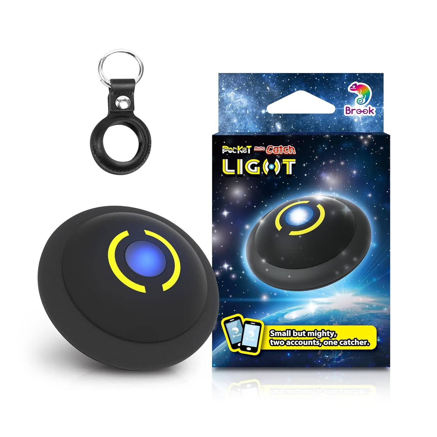 Brook Portable Auto Catch Light - Dual Accounts, Smallest Accessory, 2P Pocket Monster Accessory