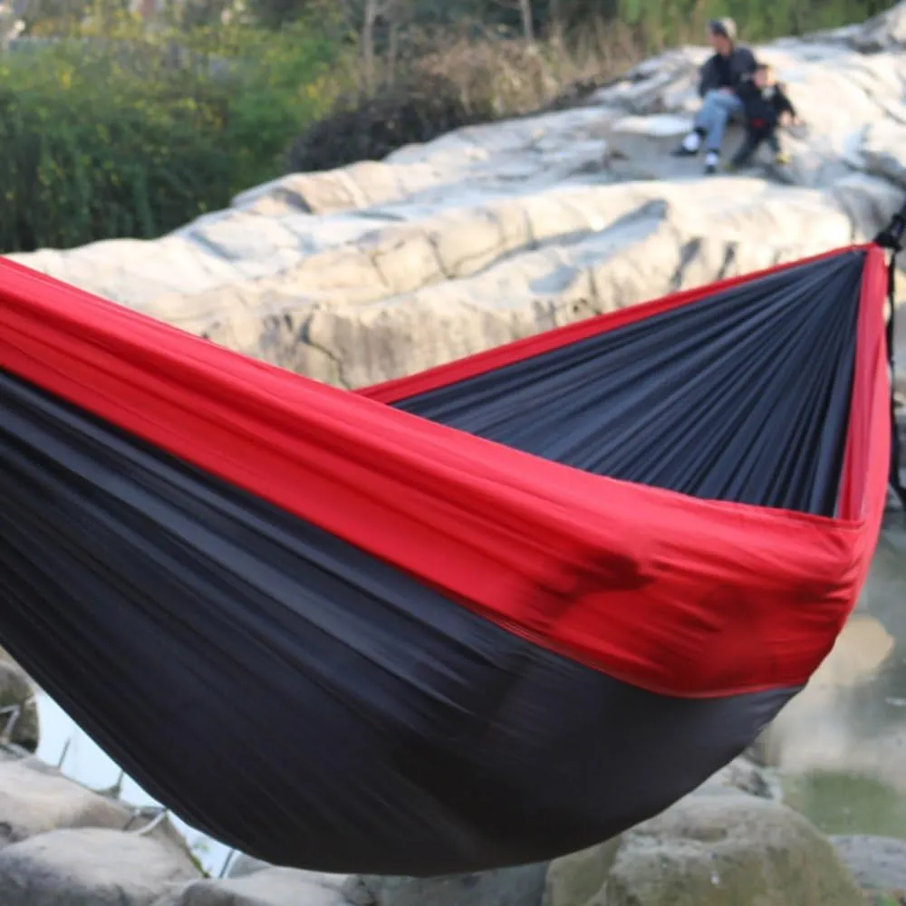 Budge HAMDHRGS Hammock, Red/Gray
