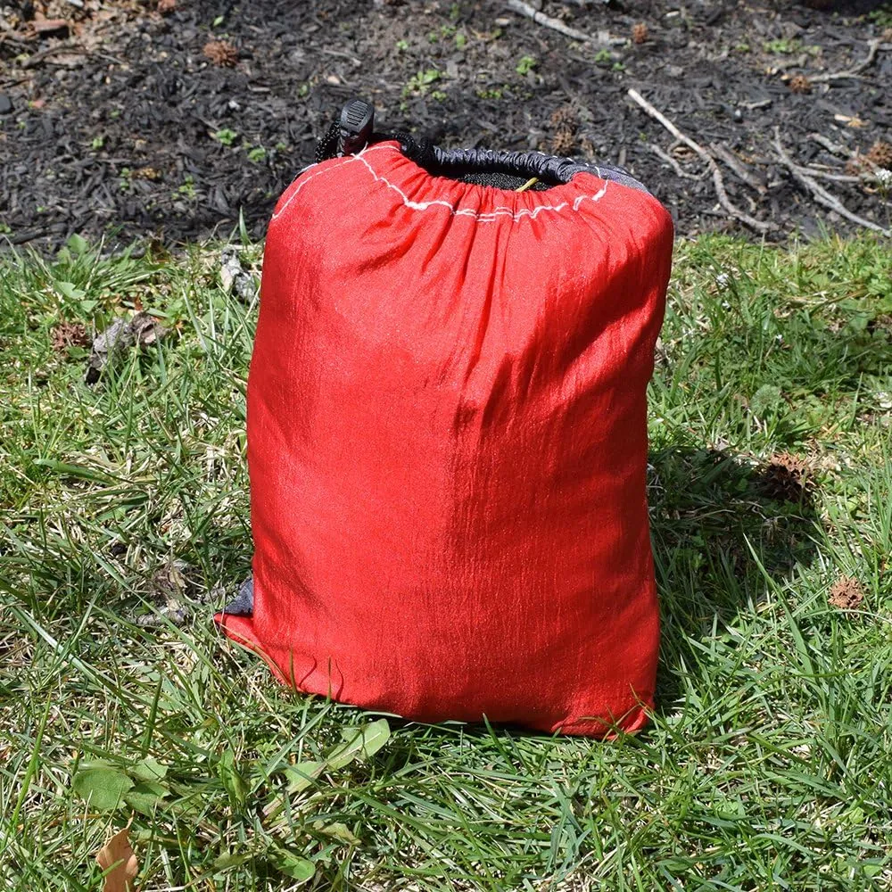 Budge HAMDHRGS Hammock, Red/Gray