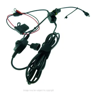 BuyBits High Power Straight Mini USB Motorcycle Hard Wire Charger for Garmin Nuvi - Streetpilot GPS Satnav (sku 21555)