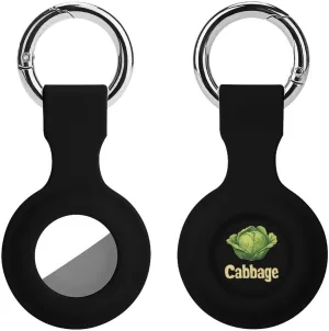 Cabbage Compatible with Airtag Holder Anti-Scratch GPS Cases Portable Accessory with Keychain 1PCS