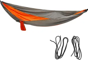 Camping Hammock Lightweight, Portable Hammock with Tie Rope Widened Hanging Swing for Indoor Outdoor Camping Silver Gray Orange