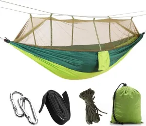 Camping Hammock Tent Mosquito Net Portable Hammock with Mosquito Net Waterproof Rain Lightweight Nylon Hammock