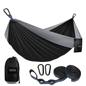 Camping Hammock,Lightweight Portable Double & Single Hammock w/ Straps