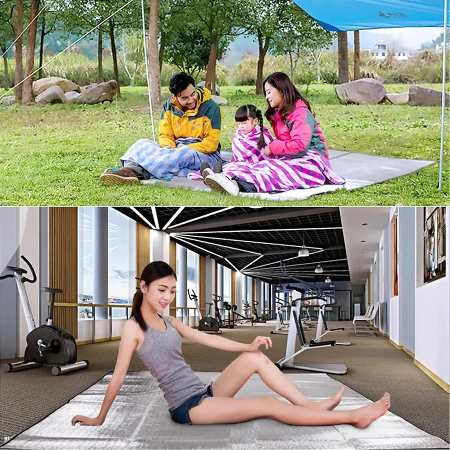 Camping Mat Camping Mat Foam Foil Blanket Aluminum Insulation Foam Foil Mat Sleeping Pad Thermal Outdoor Tent Footprint Reflecting Heat