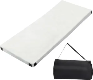 Camping Mat Memory Foam Sleeping Mattress with Velcro Connectors for Outdoor Adventures and Home Use Roll Up Design for Easy Transport and Setup 75" D x 30" W x 2.5" H