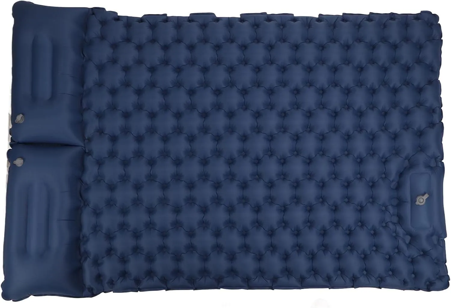 Camping Sleeping Pad, Camping Mattress Double Sleeping Pad Inflatable Camping Sleeping Pads with Pillow Ergonomic Design Nylon Camping Mat Portable Camping Mat for Outdoor Hiking