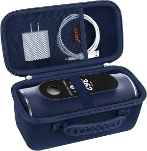 Canboc Carrying Case Blue Tees Golf Player  GPS Speaker with Touch Screen Display, GPS Speaker Player Bag, Mesh Pocket fits Charging Cable, Blue (Case only)