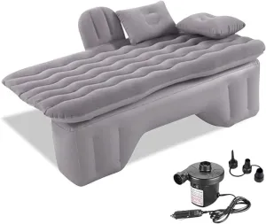 Car Air Mattress Back Seat for Jeep Wrangler 4xe,Double Side Flocking Car Bed Portable Air Mattress Car Sleeping Mattress Car Accessories Cars Camping Bed,Grey