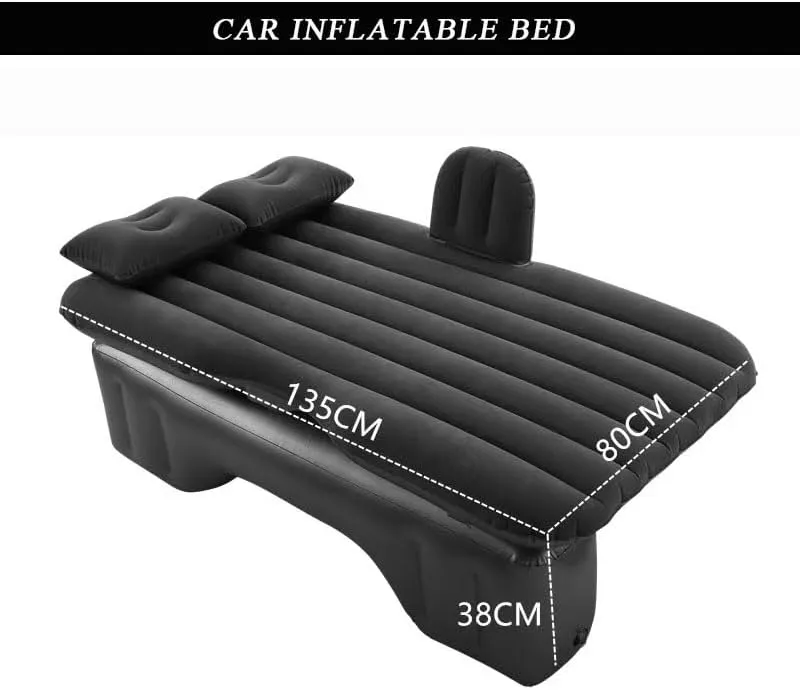 Car Air Mattress for Porsche 911 (997) 2005–2012, Inflatable Back Seat Sleeping Pad with Pump & 2 Pillows, Folding Portable Camping Bed for Travel& Road Trips,Blue