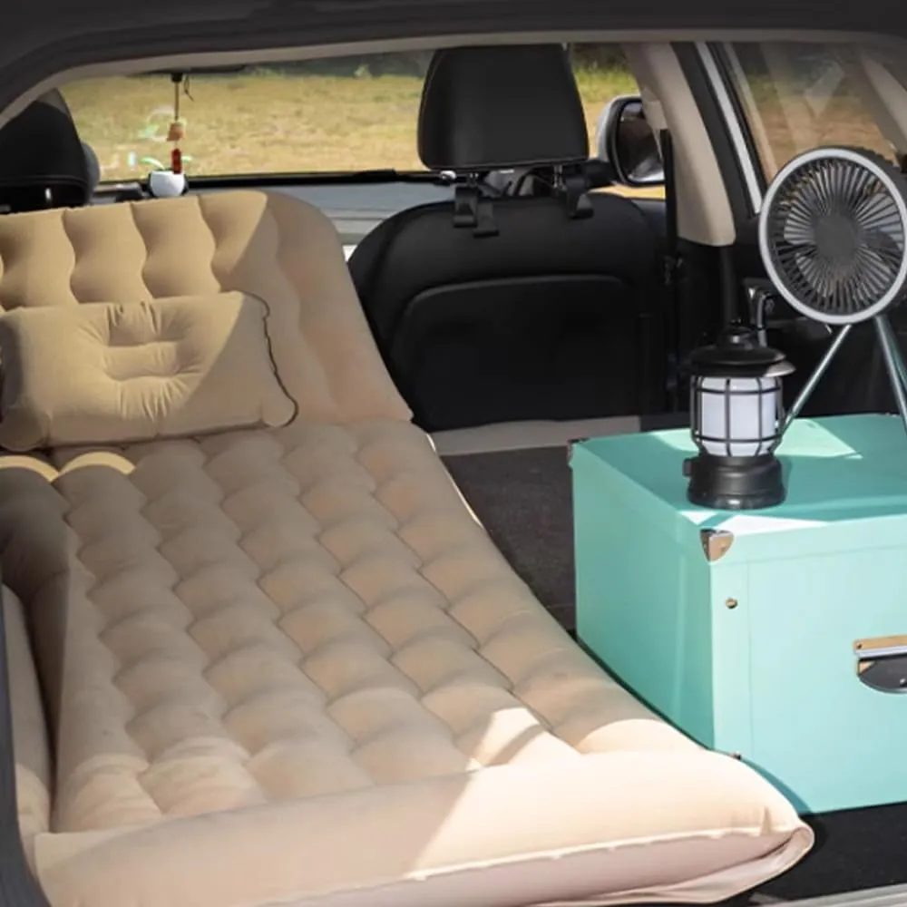Car Bed for Dodge Grand Caravan/Durango/Challenger Charger Durango RT,Travel Inflatable Mattress Car Sleeping Beds Travel Camping Multi-Purpose Bed with Air Pump,A Gray