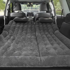 Car Bed for Ford Edge 2007-2020 2021 2022 2023 2024 2025, Portable Folding Double Car Air Mattress Trunk Airbed Sleeping Bed Traveling Car Accessories,Black