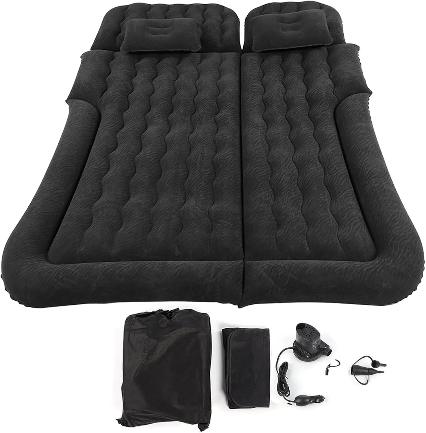Car Bed for Ford Edge 2007-2020 2021 2022 2023 2024 2025, Portable Folding Double Car Air Mattress Trunk Airbed Sleeping Bed Traveling Car Accessories,Black