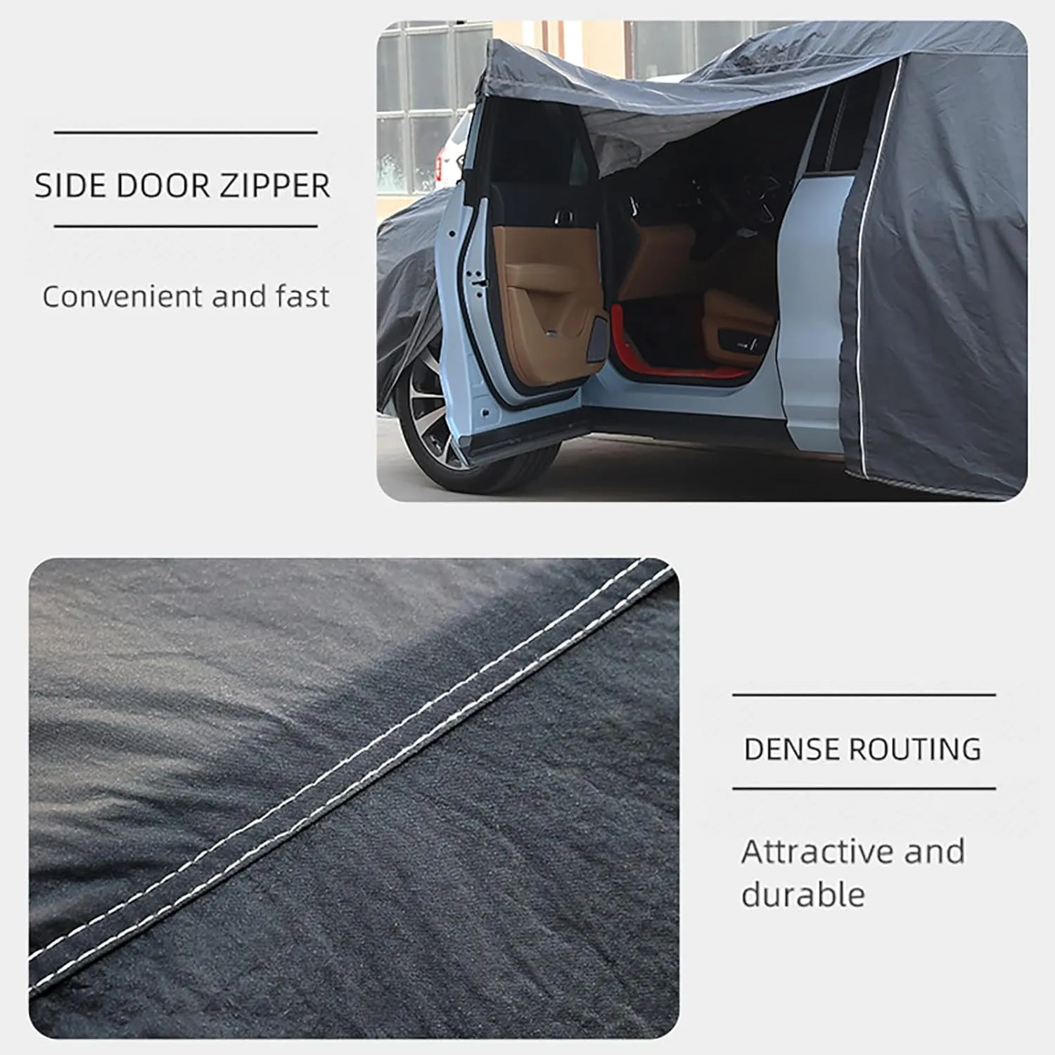 Car Cover, Car Cover Waterproof All Weather, for 2001-2024 Nissan Qashqai Car Covers for Automobiles, Outdoor Full Cover, Dust Prevention, Ultraviolet-Proof, Frost and Snow Prevention(Tekna )