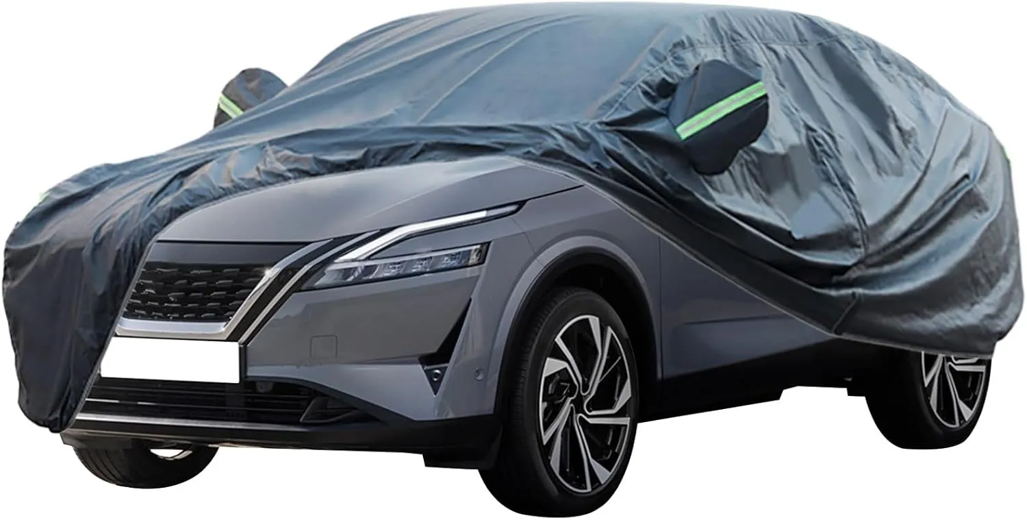 Car Cover, Car Cover Waterproof All Weather, for 2001-2024 Nissan Qashqai Car Covers for Automobiles, Outdoor Full Cover, Dust Prevention, Ultraviolet-Proof, Frost and Snow Prevention(Tekna )