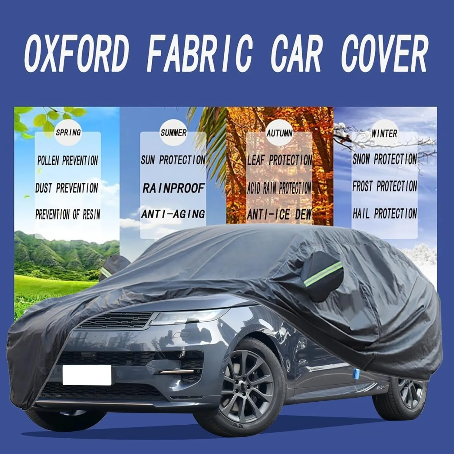 Car Cover, Car Cover Waterproof All Weather, for 2003-2024 Nissan X-Trail Car Covers for Automobiles, Outdoor Full Cover, Dust Prevention, Ultraviolet-Proof, Frost and Snow Prevention(Tekna)
