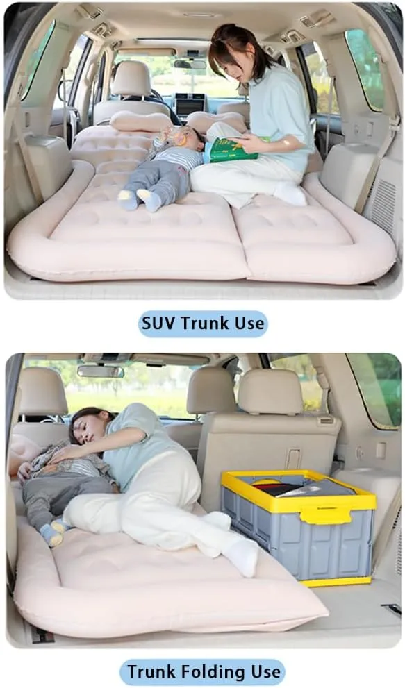 Car Inflatable Air Mattress for Cadillac XT4 I 2023 2024 Portable Boot Air Mattress Cushion Outdoor Travel Camping Sleeping Gear Accessories,Black