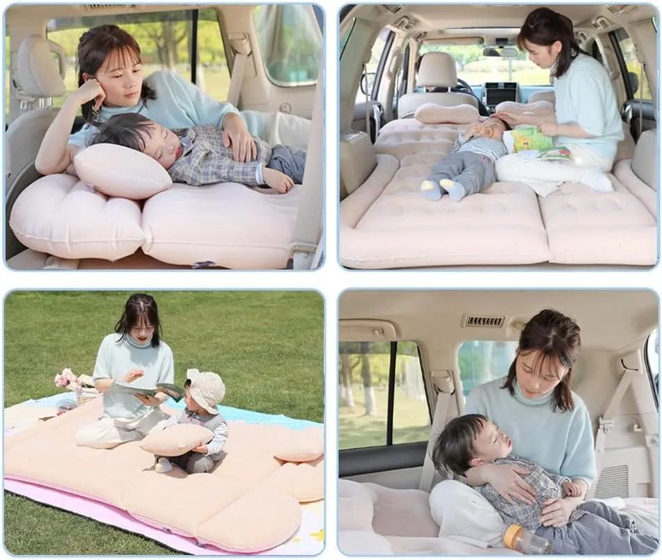 Car Inflatable Air Mattress for Cadillac XT4 I 2023 2024 Portable Boot Air Mattress Cushion Outdoor Travel Camping Sleeping Gear Accessories,Black