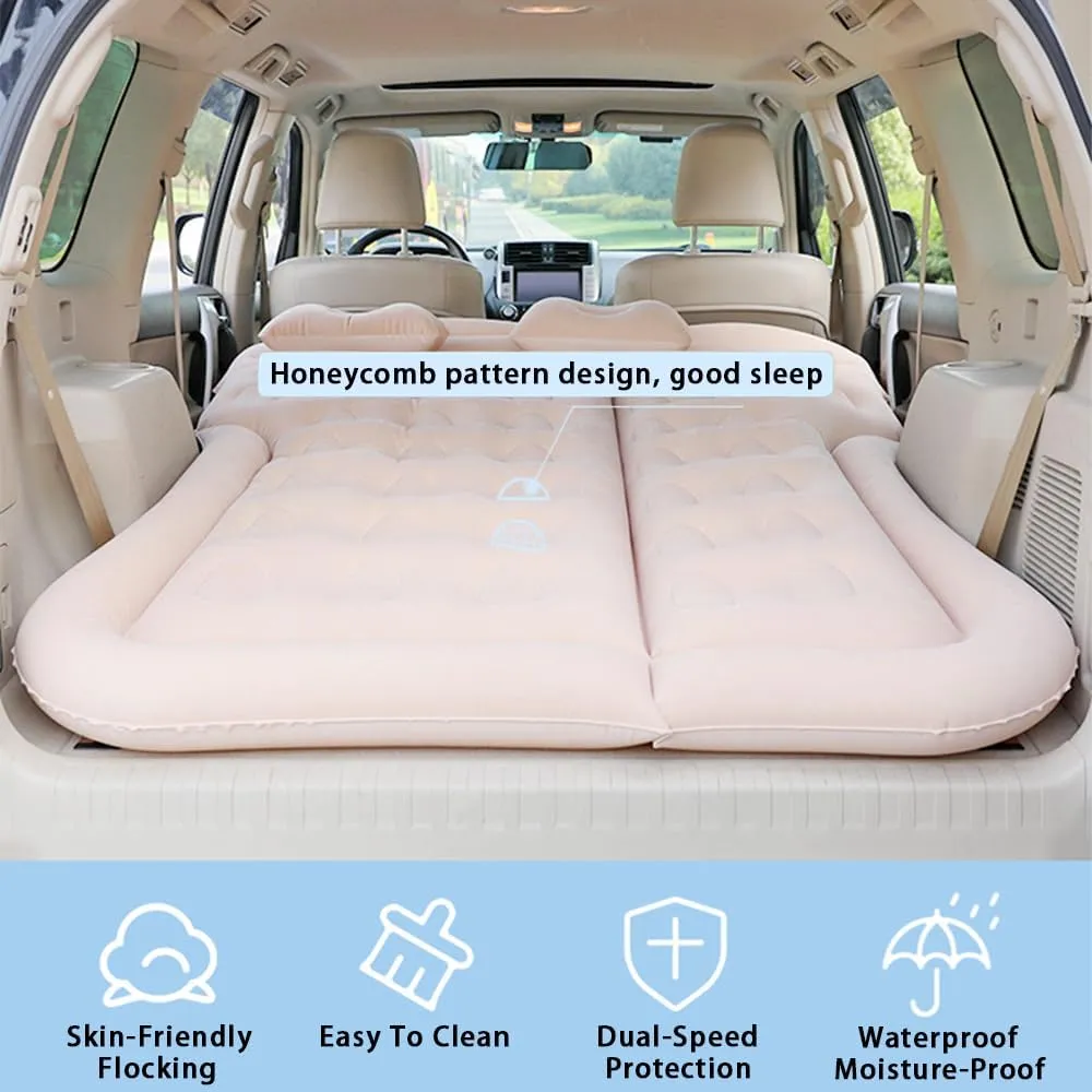 Car Inflatable Air Mattress for Cadillac XT4 I 2023 2024 Portable Boot Air Mattress Cushion Outdoor Travel Camping Sleeping Gear Accessories,Black
