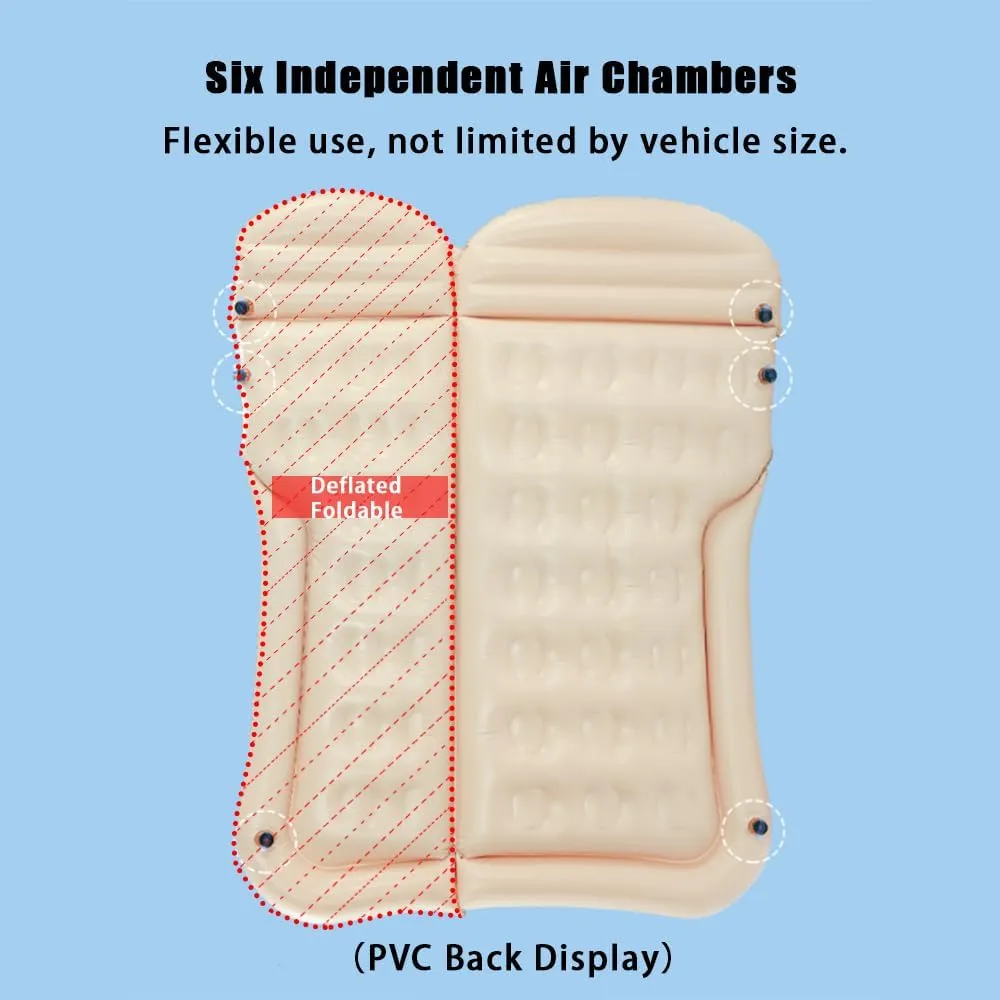 Car Inflatable Air Mattress for Cadillac XT4 I 2023 2024 Portable Boot Air Mattress Cushion Outdoor Travel Camping Sleeping Gear Accessories,Black
