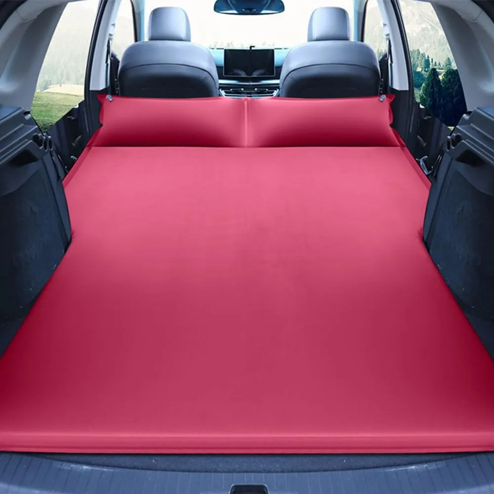 Car Inflatable Air Mattress for Volvo V60 2020 2021 2022 2023 2024 Portable Boot Air Mattress Cushion Outdoor Travel Camping Sleeping Gear Accessories,Red