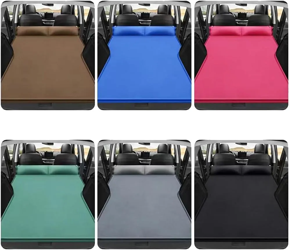 Car Inflatable Air Mattress for Volvo V60 2020 2021 2022 2023 2024 Portable Boot Air Mattress Cushion Outdoor Travel Camping Sleeping Gear Accessories,Red