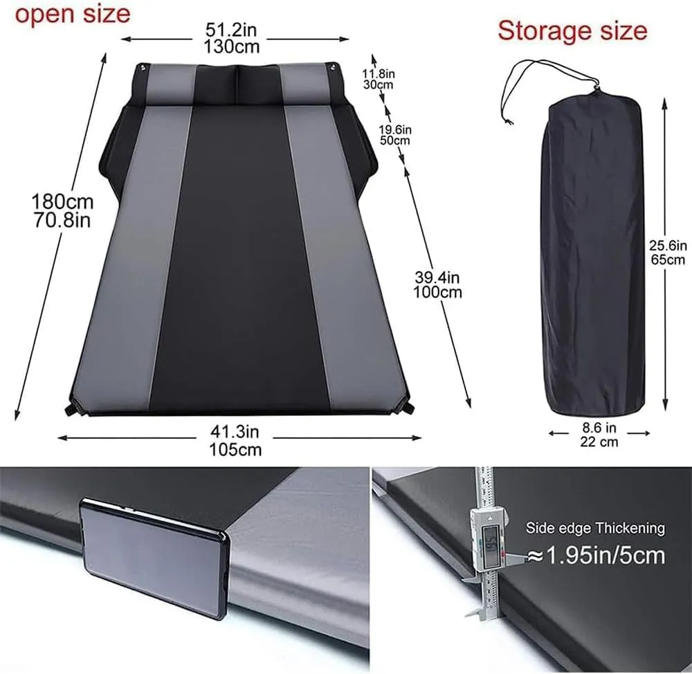 Car Inflatable Mattress for Buick Enclave II 2017 2018 2019 2020 2021,Folding Air Bed Cushion Outdoor Camping Travel Portable Sleeping Pad Car Accessories,F