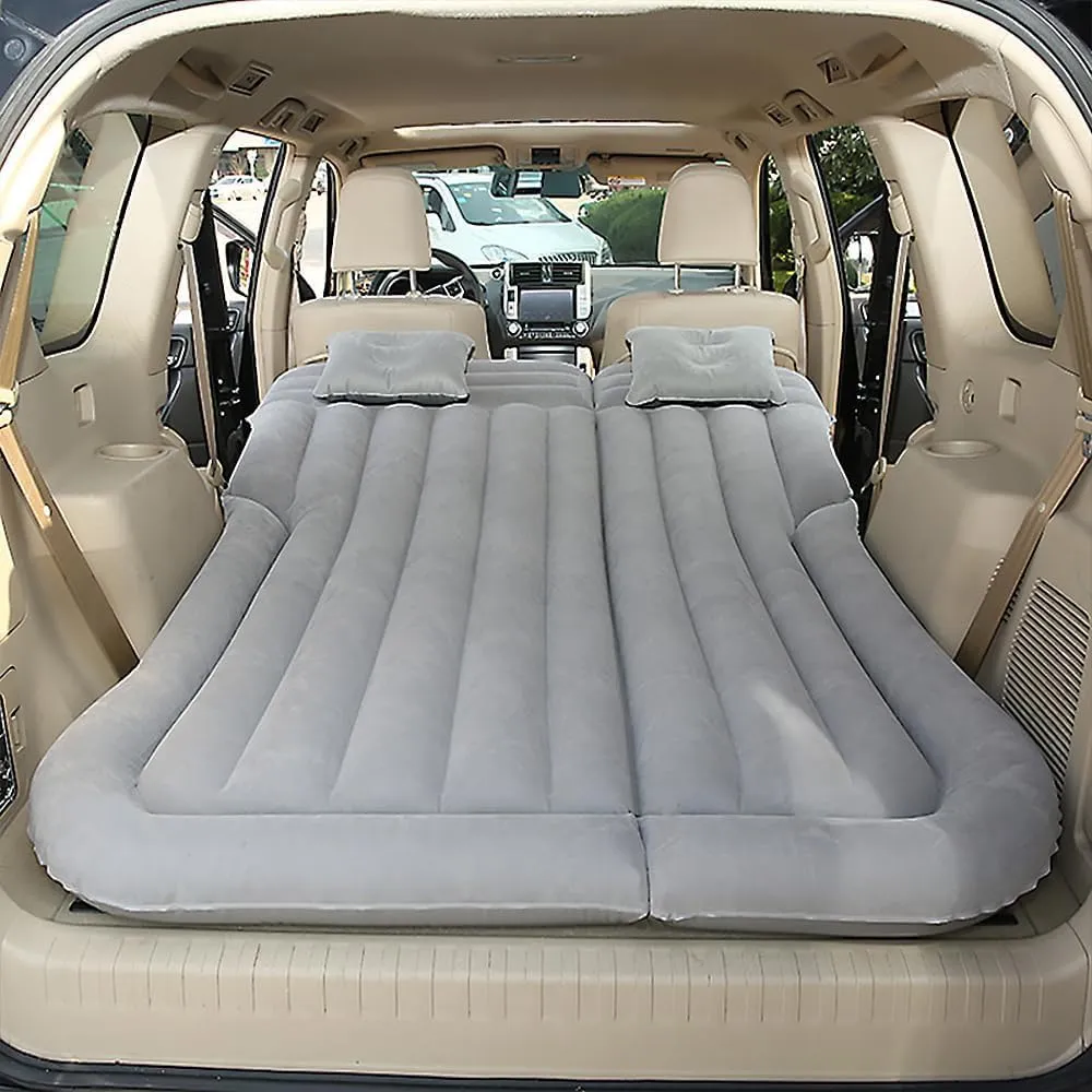 Car Inflatable Mattress for Ford Bronco 2021 2022 2023 2024 Rear Trunk Air Cushion Camping Travel Folding Self Inflating Sleeping Pad Back Seat Air Mattresses,Grey1