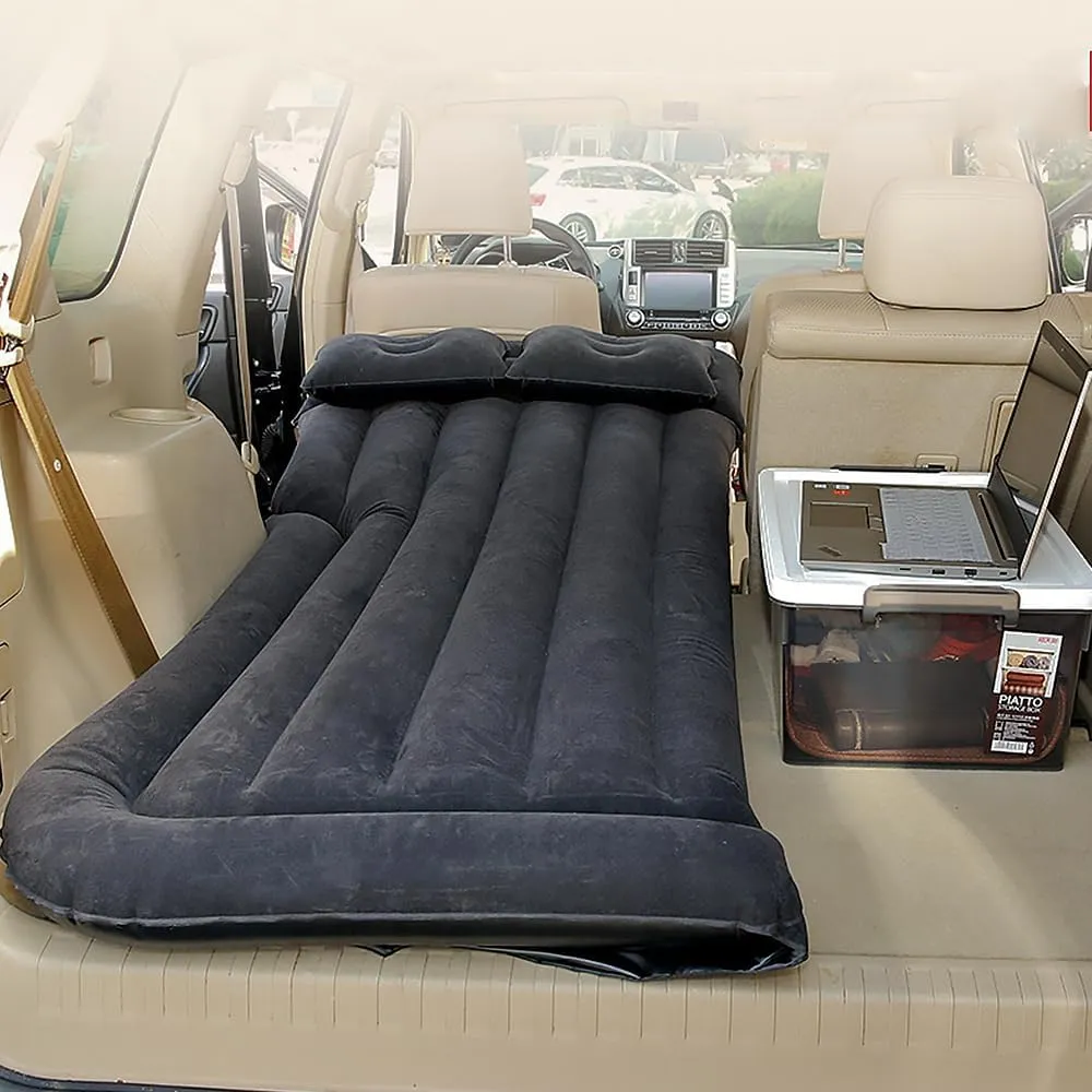Car Inflatable Mattress for Ford Bronco 2021 2022 2023 2024 Rear Trunk Air Cushion Camping Travel Folding Self Inflating Sleeping Pad Back Seat Air Mattresses,Grey1
