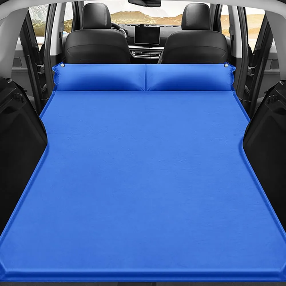 Car Inflatable Mattress for Hyundai Palisade 7-Seater 2020 2021 2022 2023 2024 2025 Portable Air Sleeping Bed with Pillow Camping Travel Cot Inflatable Trunk Sleeping Pad,Blue
